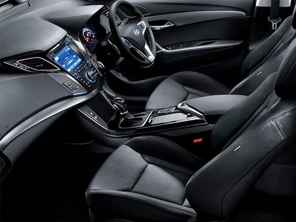 Leather appointed interior.