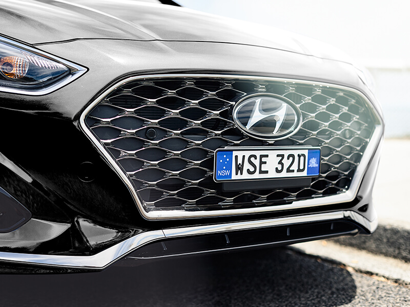 Hyundai cascading front grille.
