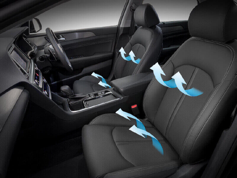 Ventilated front seats.