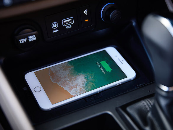 Wireless smartphone charging.