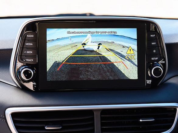 Rear view camera.