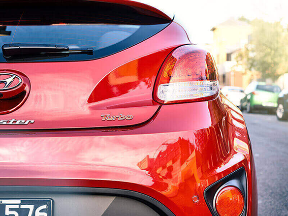 Rear LED headlights.