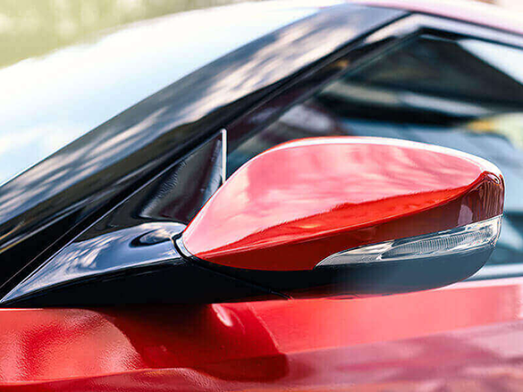 Electronic folding side mirrors.