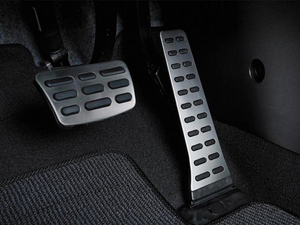 Alloy sports pedals.