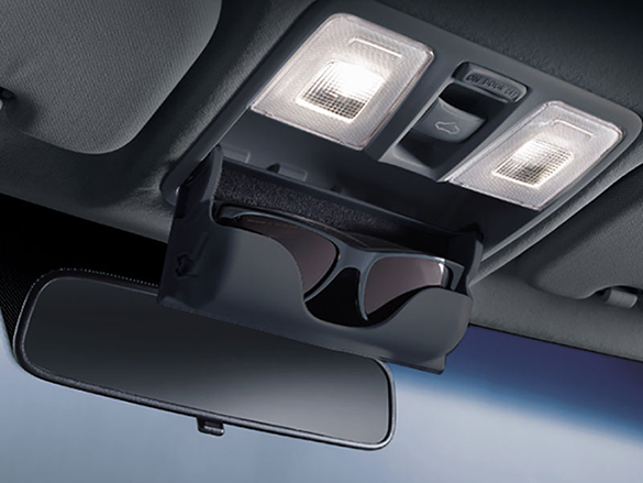 Sunglasses compartment.