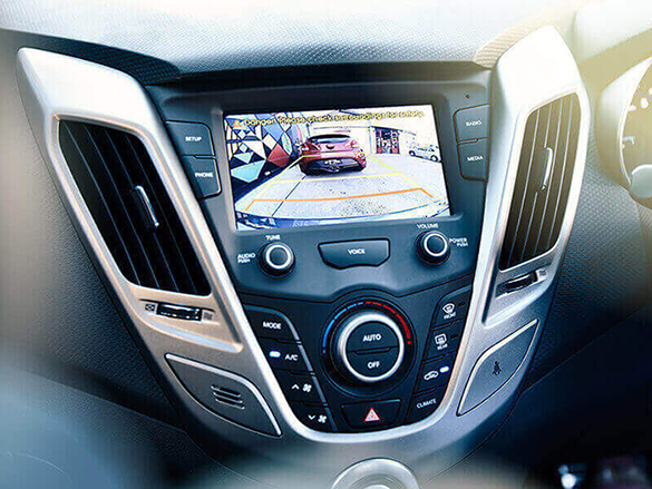 Rear view camera.