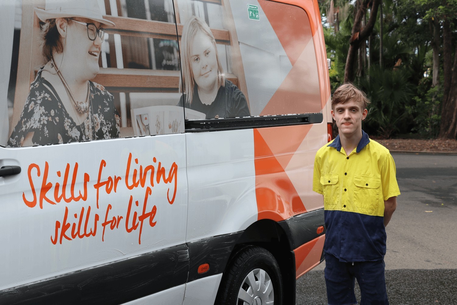 Young student with disability begins life changing work