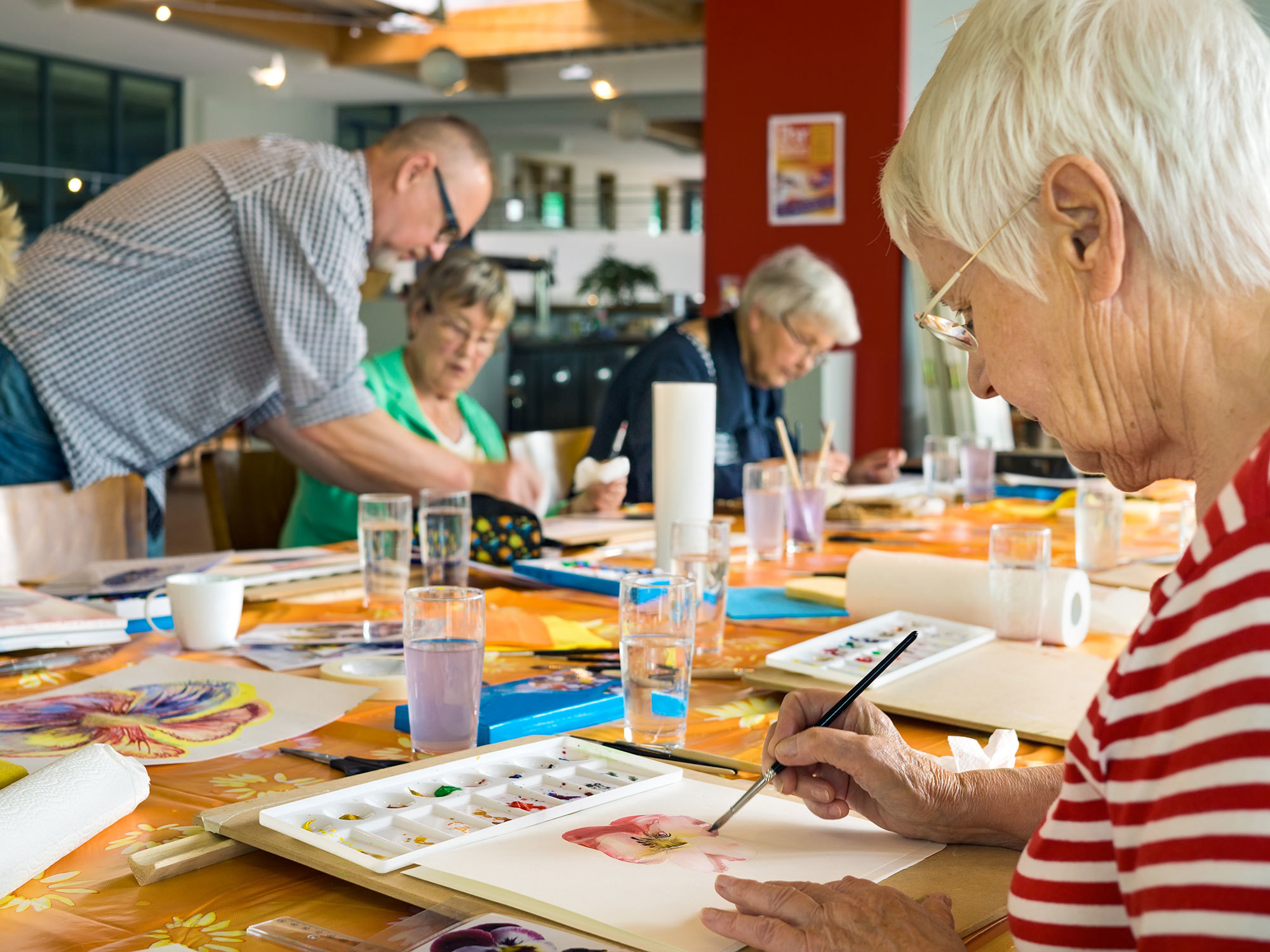 Older people undertaking Centre Based Care activities.