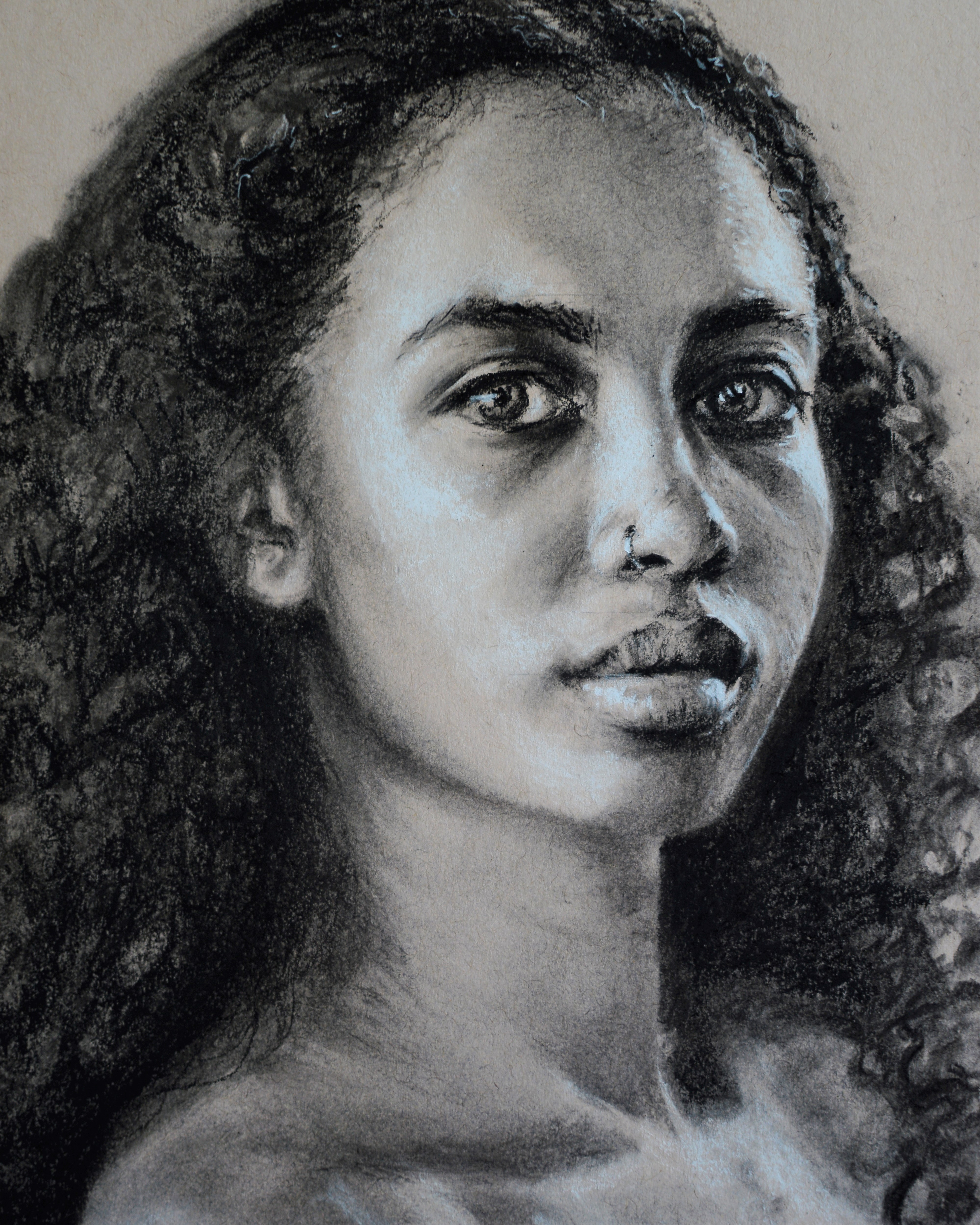 Wet Charcoal Drawing · Art Prof