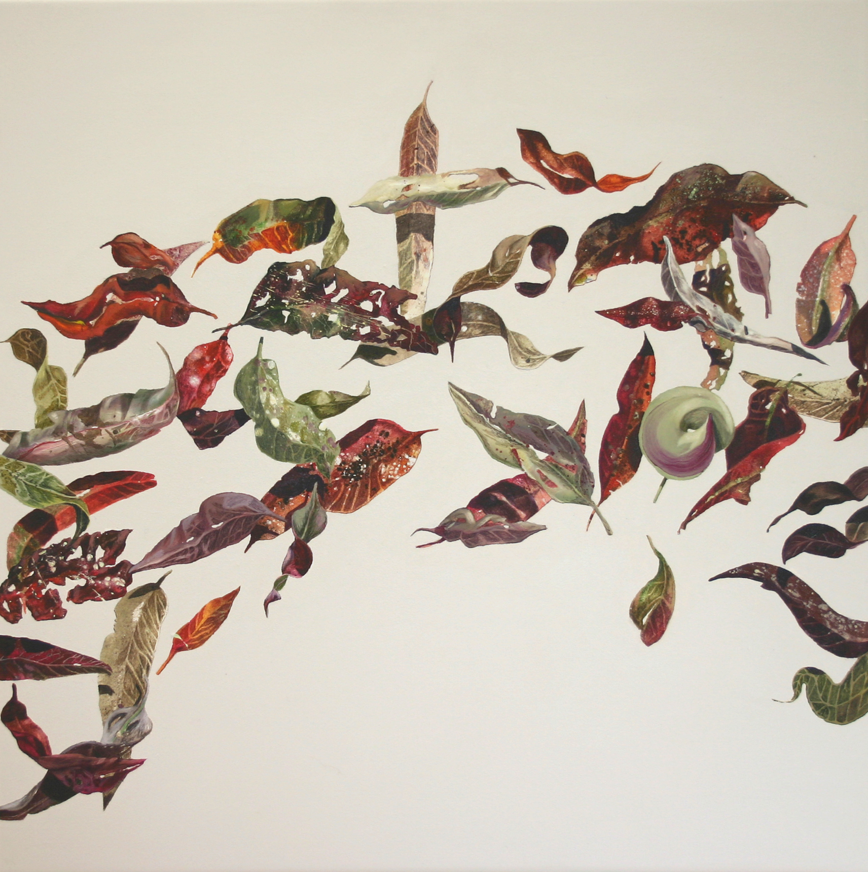 Painting Leaves in Acrylics | Anita West
