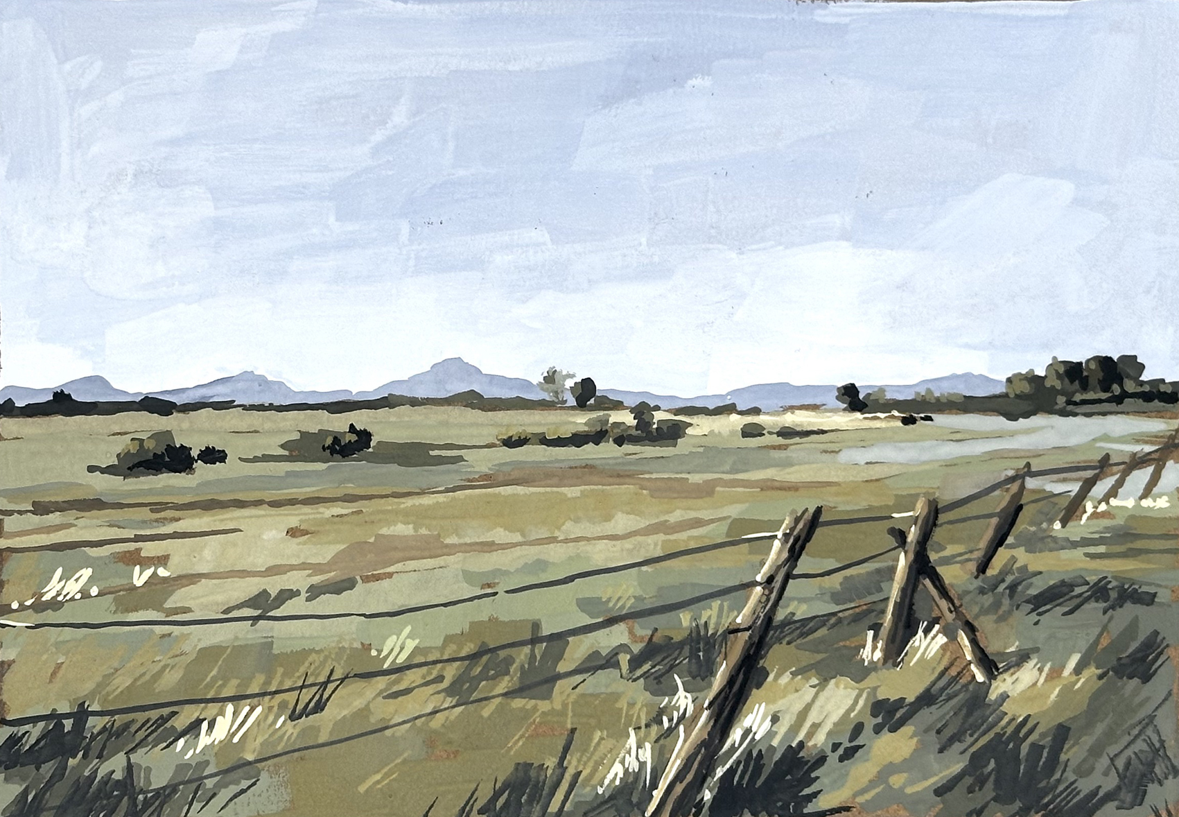 Painting Landscapes in Gouache | Kerry Daley