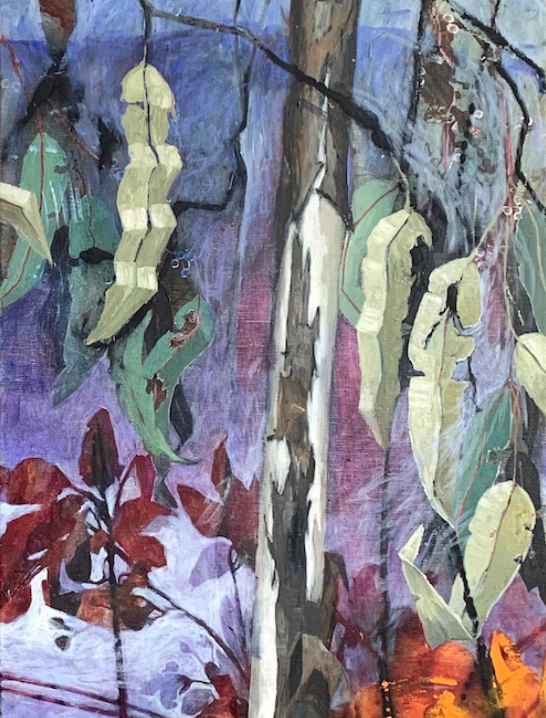 Painting Leaves in Acrylics | Anita West