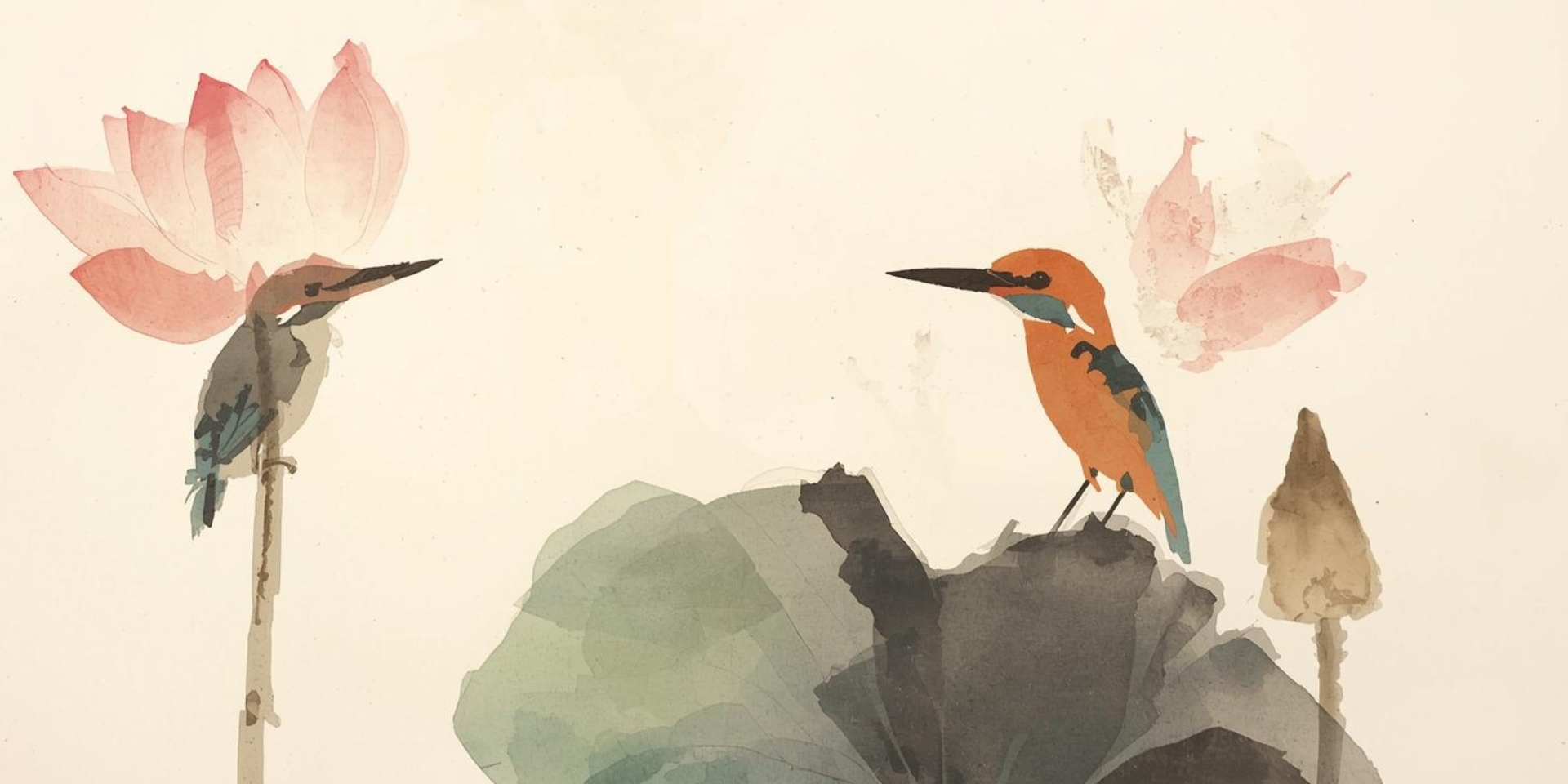 Chinese Brush Painting Workshop: Lotus in Xie-Yi Style