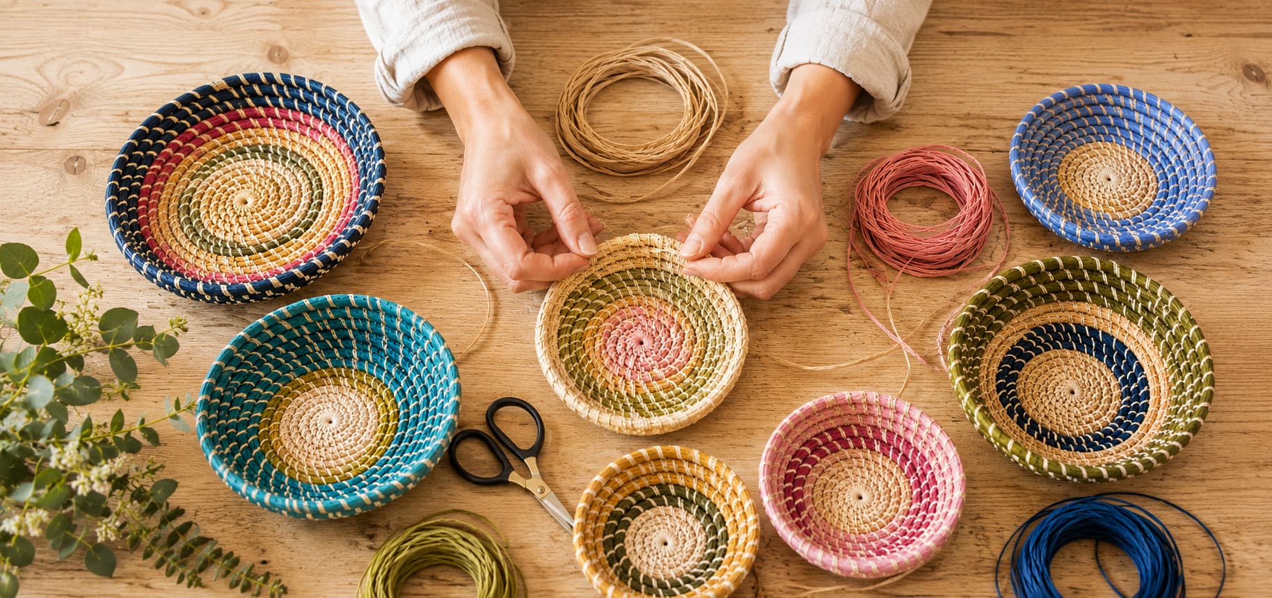 Coiled Basket Weaving Workshop for Beginners