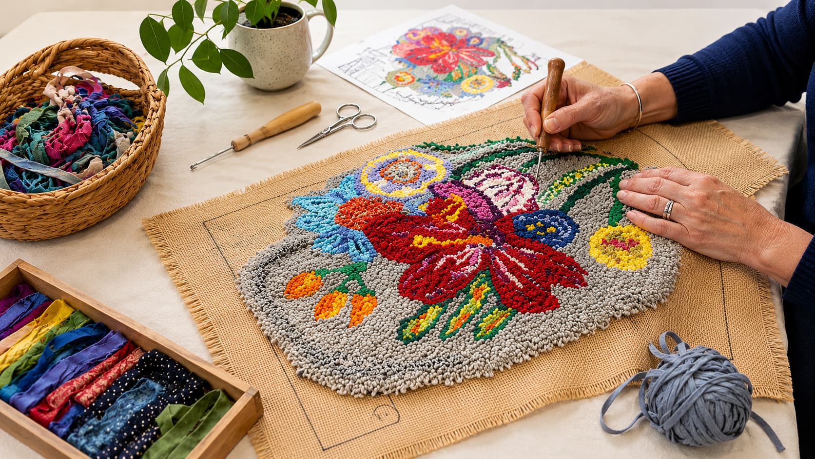 Rug Hooking Workshop for Beginners