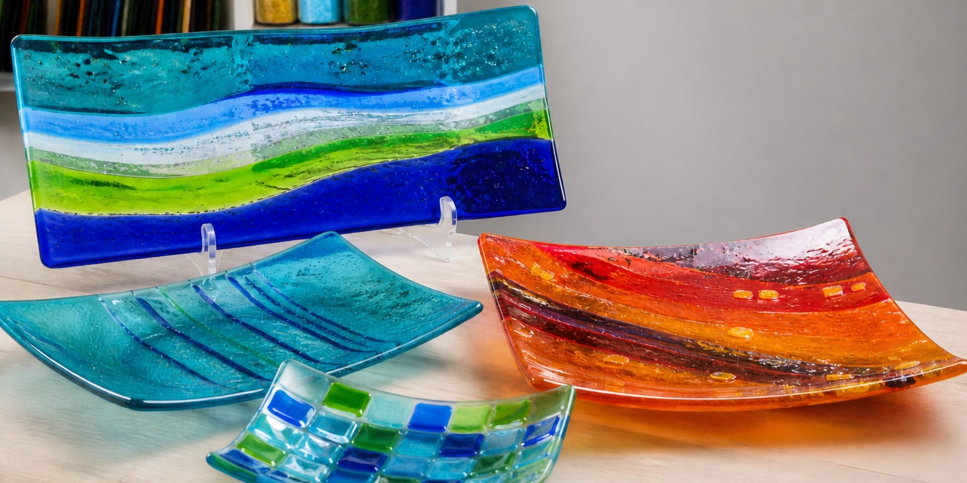 Glass Platters: Glass Fusing & Kiln Art