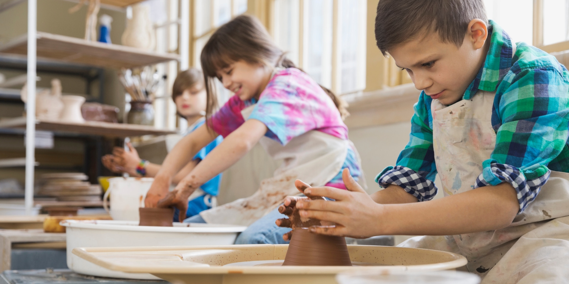 Pottery & Ceramics: Kids Wheel Throwing