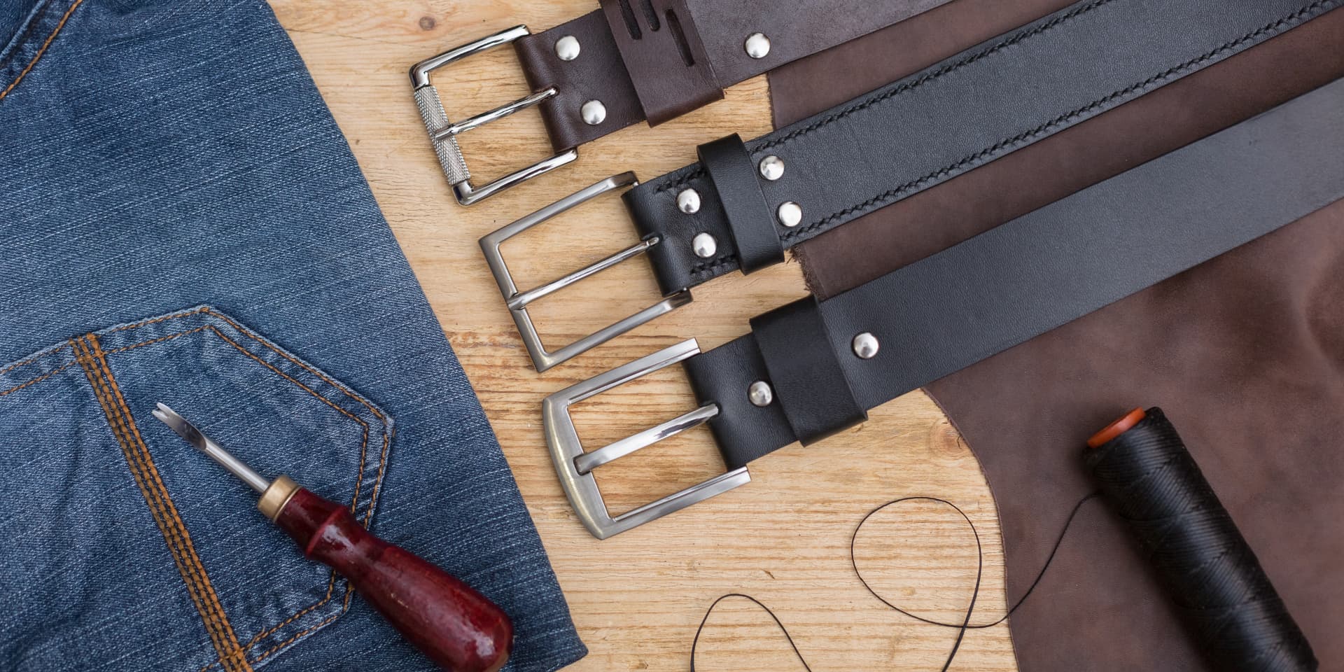 MYO Customised Belt from Salvaged Leather