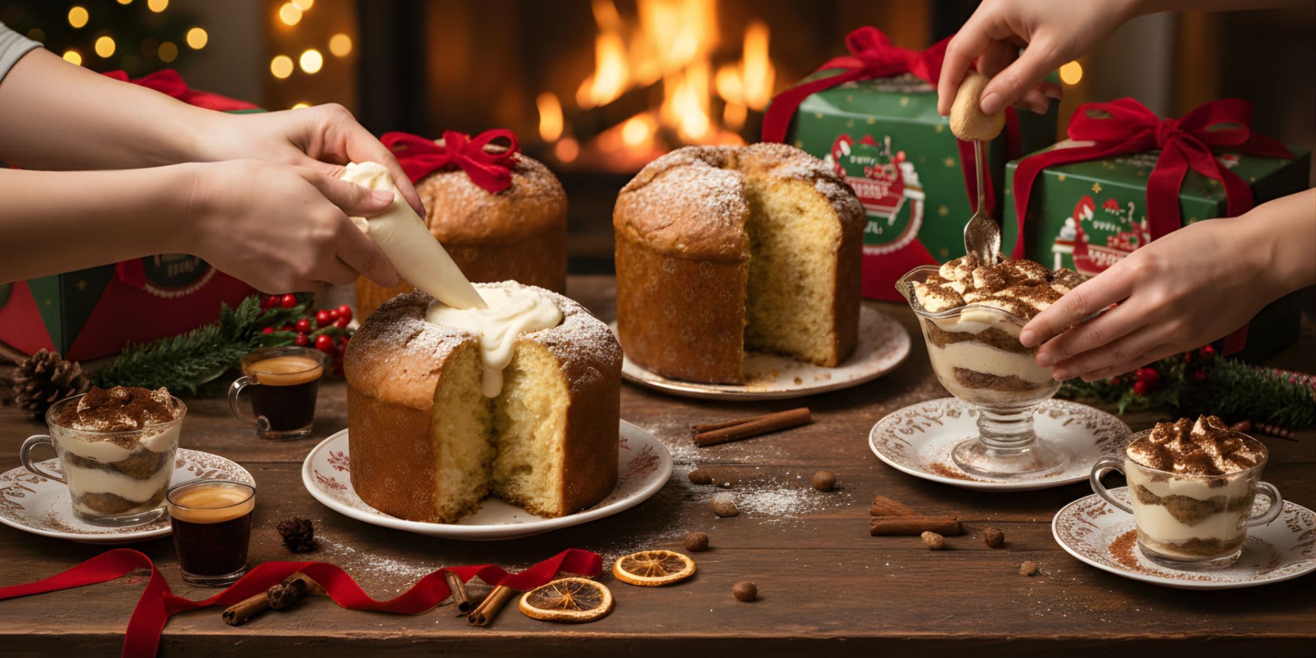 Italian Christmas Dessert Workshop: Filled Panettone & Tiramisu
