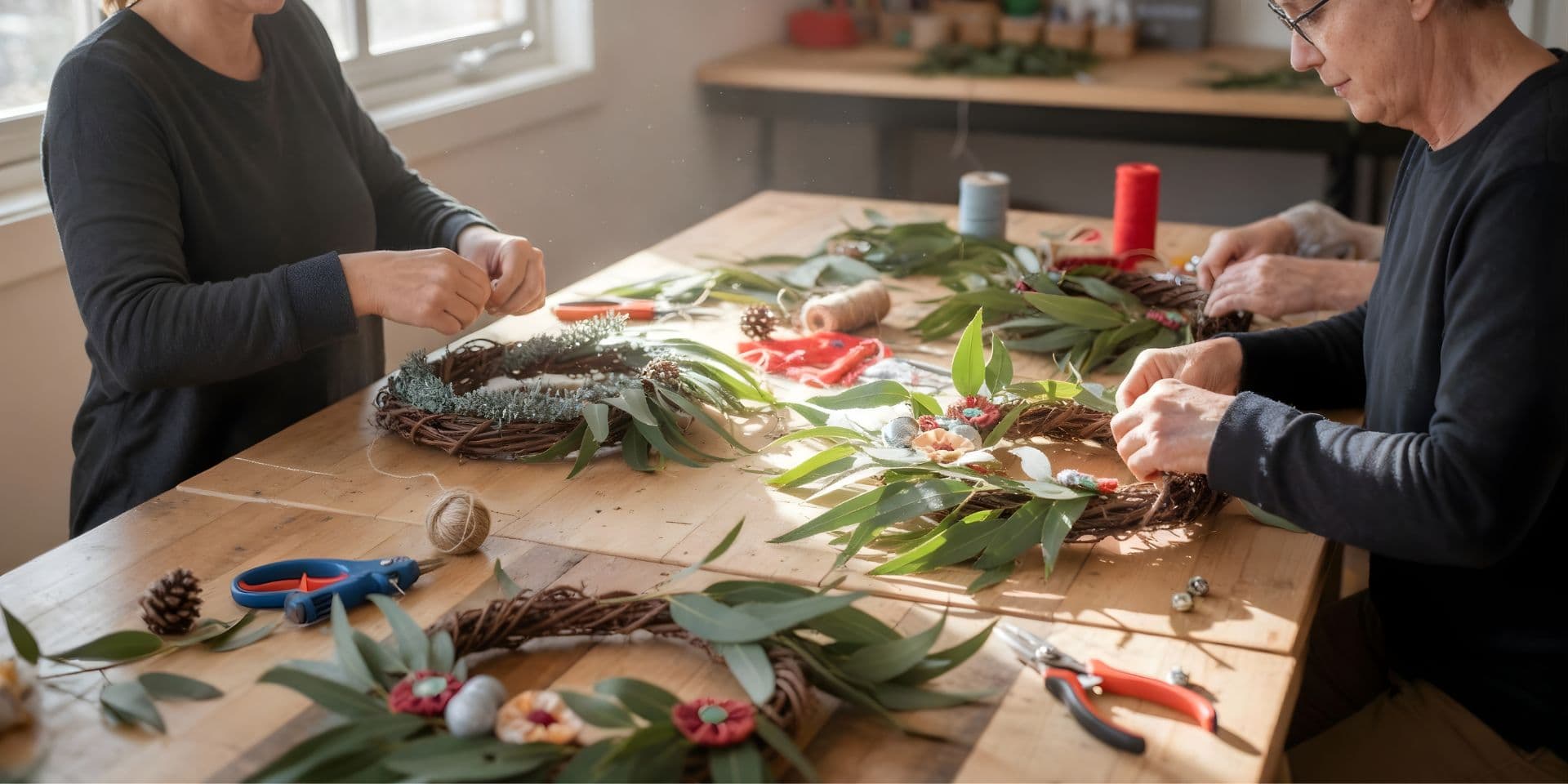 Make an Upcycled Christmas Wreath Workshop