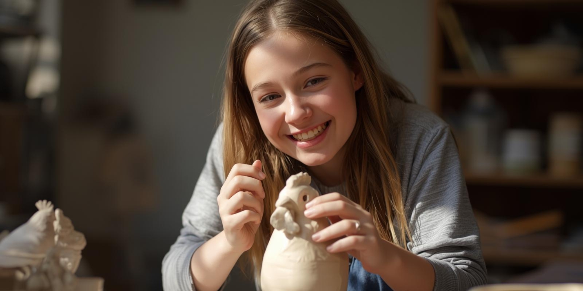 Pottery & Ceramics: Animal Sculpture School Holiday Day Camp
