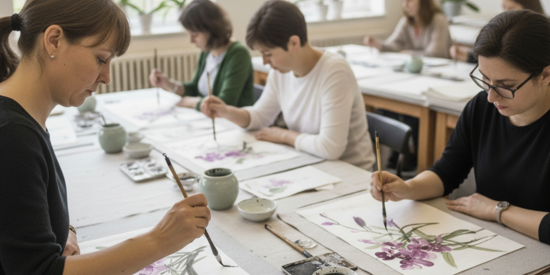 Chinese Orchid Flower Painting for Beginners