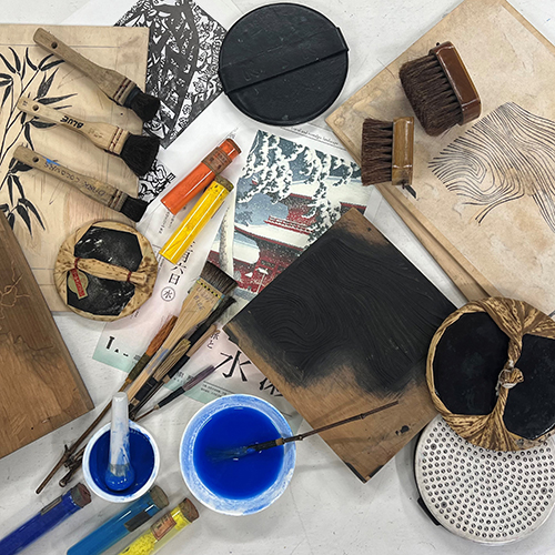 Introduction to Japanese Mokuhanga [Multi Block] Coloured Woodcuts with Roslyn Kean / 3 Day Workshop