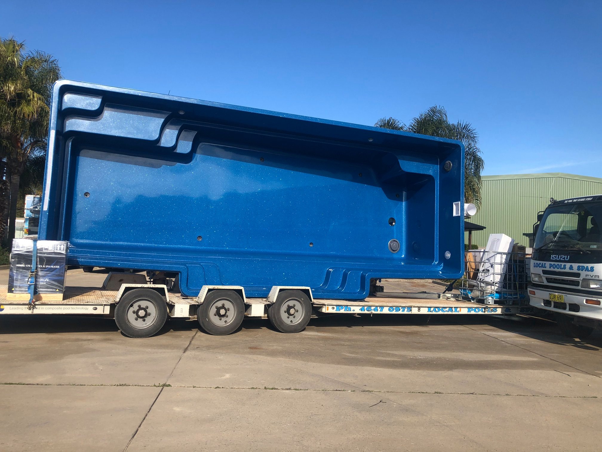 Pool Builders Trailer Rig Indoor Sports NSW - Did you know you can have your pool built before y...