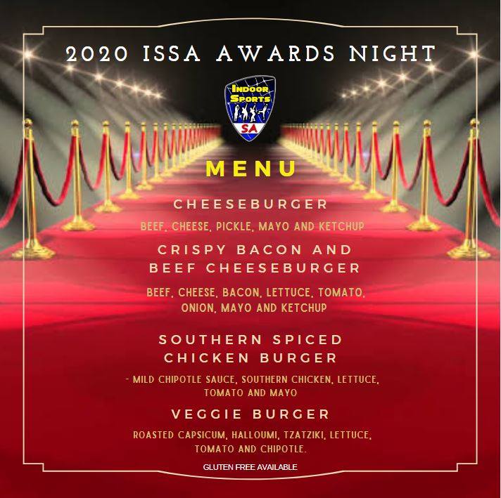 Indoor Sports SA - ***MENU OPTIONS for AWARDS NIGHT***...