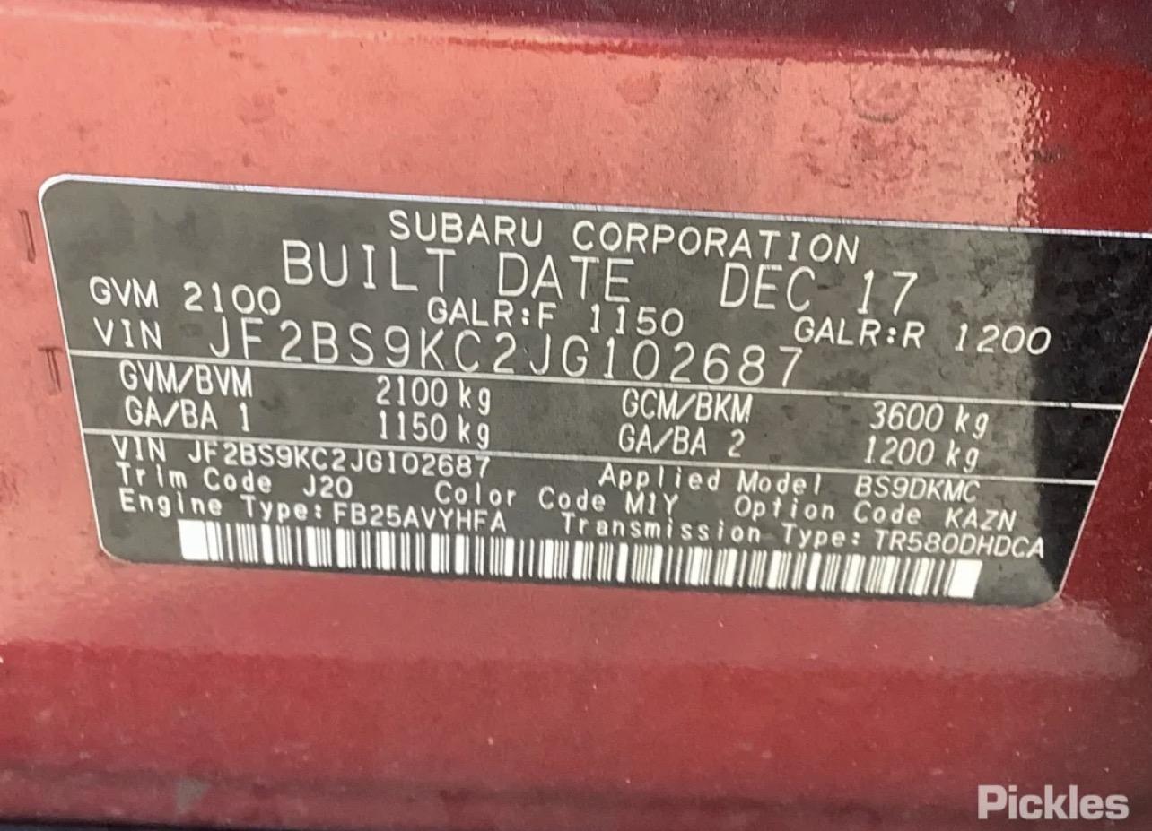 View Auto part Radio/Cd/Dvd/Sat/Tv Subaru Outback 2018