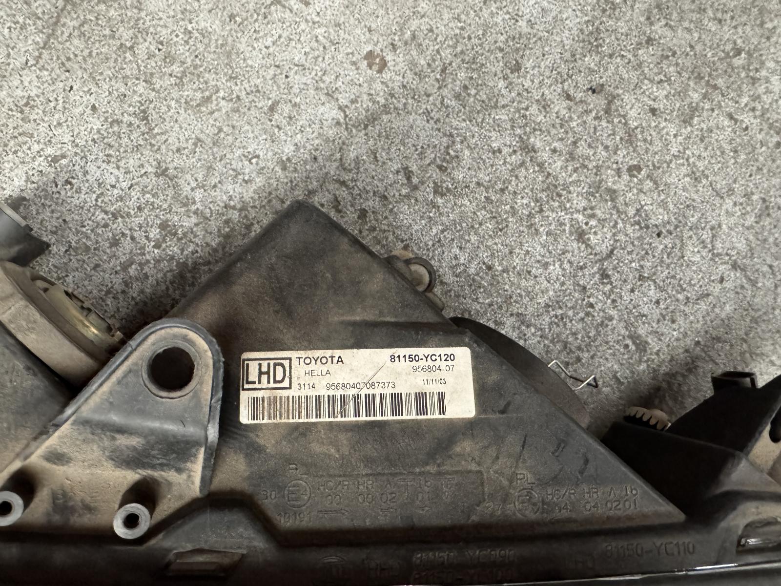 View Auto part Left Headlamp Toyota Camry 2004