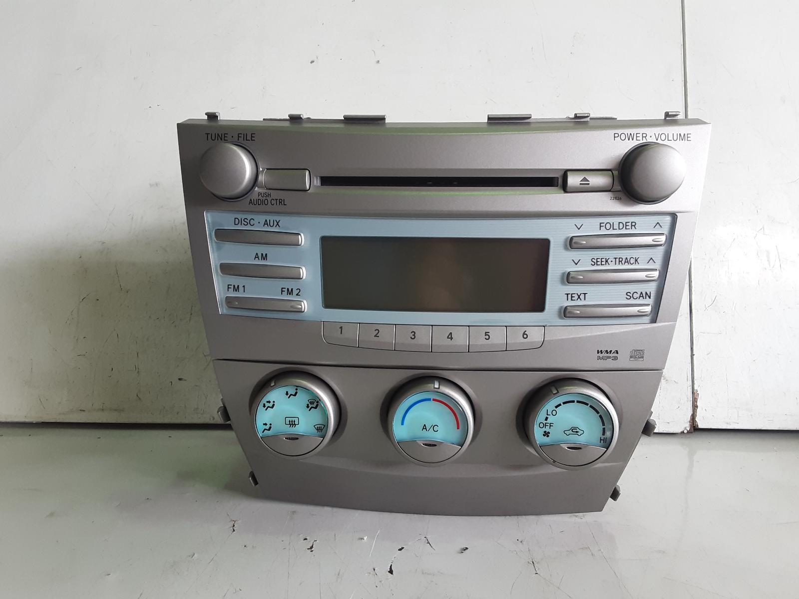 TOYOTA CAMRY STEREO/HEAD UNIT SINGLE CD PLAYER, ACV40, NON BLUETOOTH