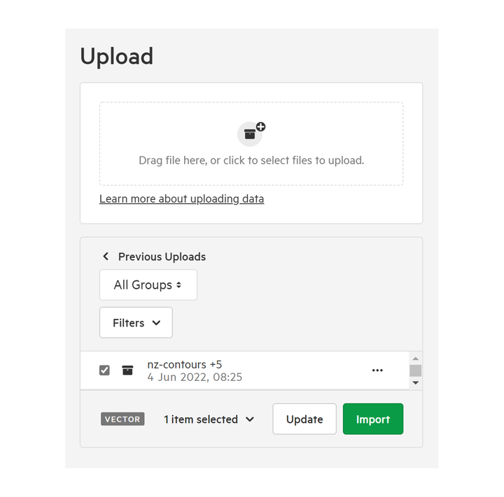 Upload and publish data | Koordinates Help & Support