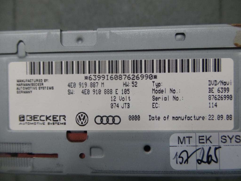 View Auto part Radio/Cd/Dvd/Sat/Tv Audi Q7 2009