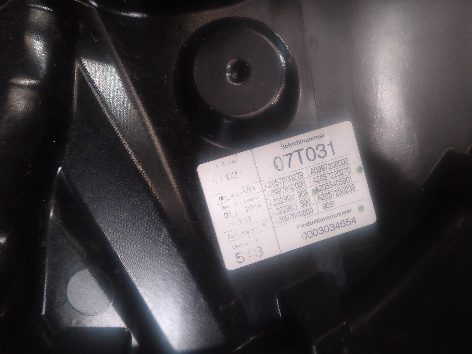 View Auto part Right Front Window Reg/Motor Mercedes C Class 2015