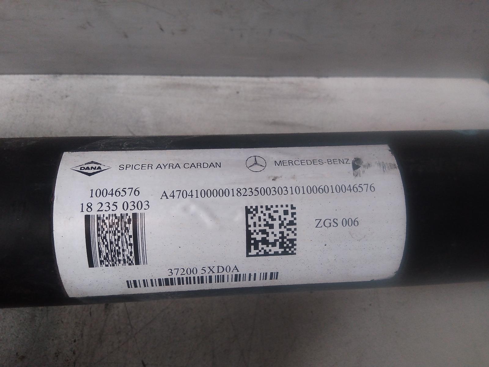 View Auto part Front Prop Shaft Mercedes X Class 2019