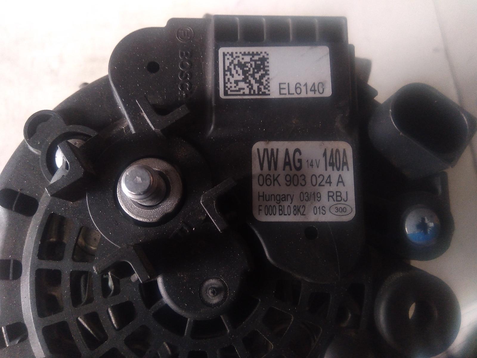 View Auto part Alternator Volkswagen Tiguan 2019