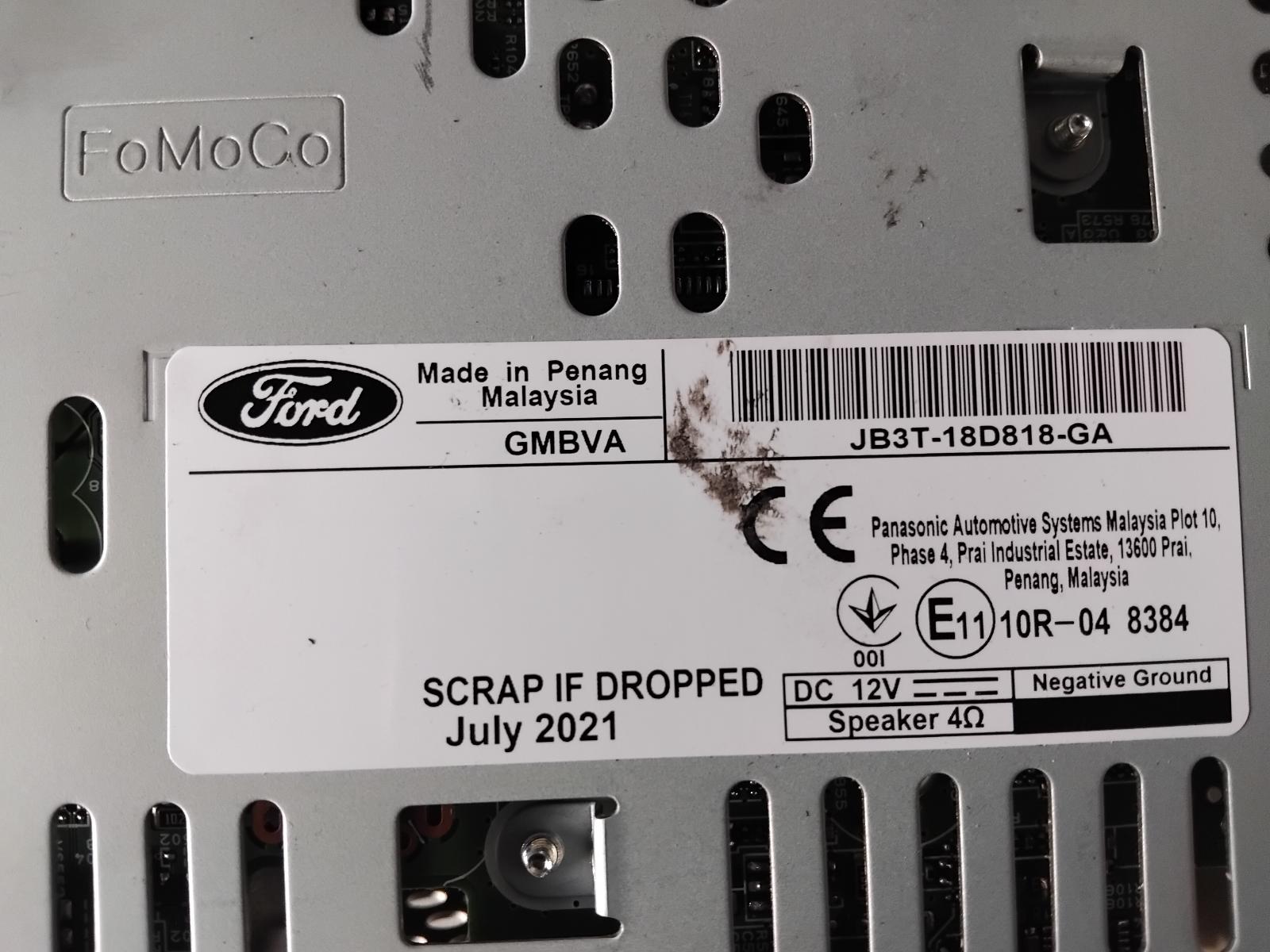 View Auto part Radio/Cd/Dvd/Sat/Tv Ford Everest 2021