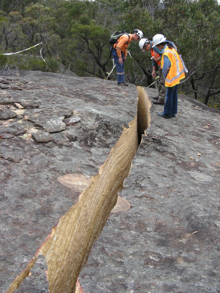 cracked rock