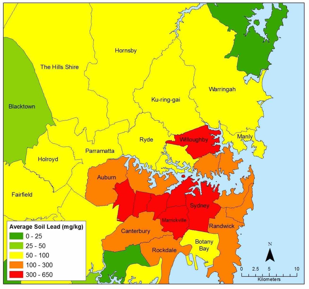 Soil Lead Levels High in Willoughby City Council Area In the Cove
