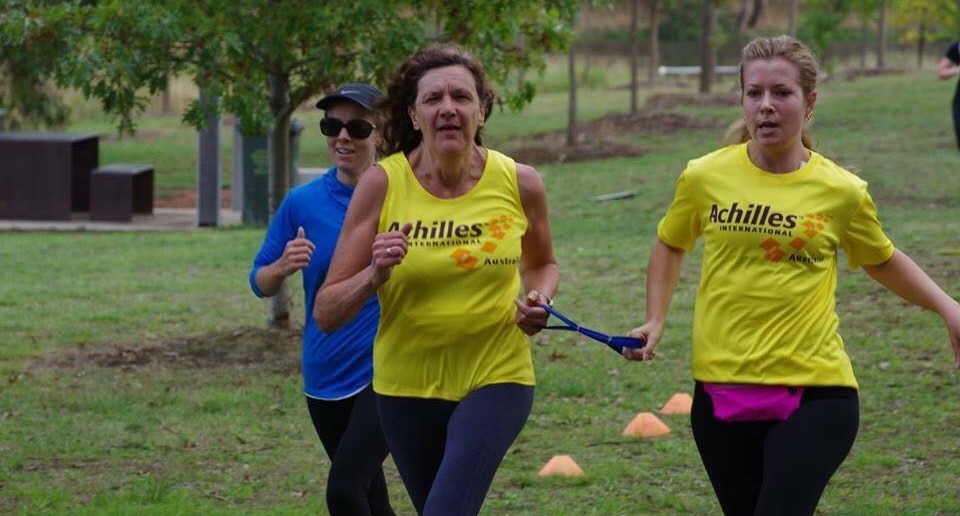 Liz McLarnen is pictured completing her 99th parkrun with Achilles Canberra last Saturday. We believe Liz will be the first VI person in the world who will reach 100 parkruns.