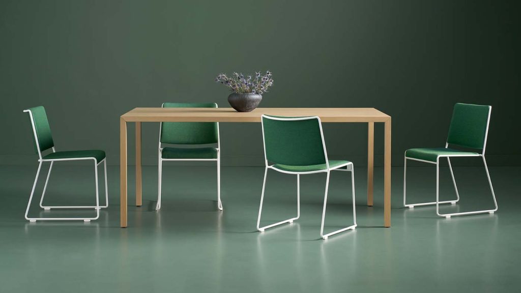 green chair