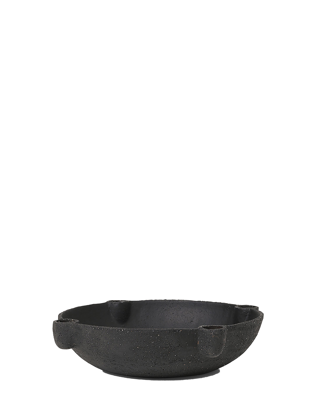 Bowl Candle Holder L Ceramic Dark Grey Loam
