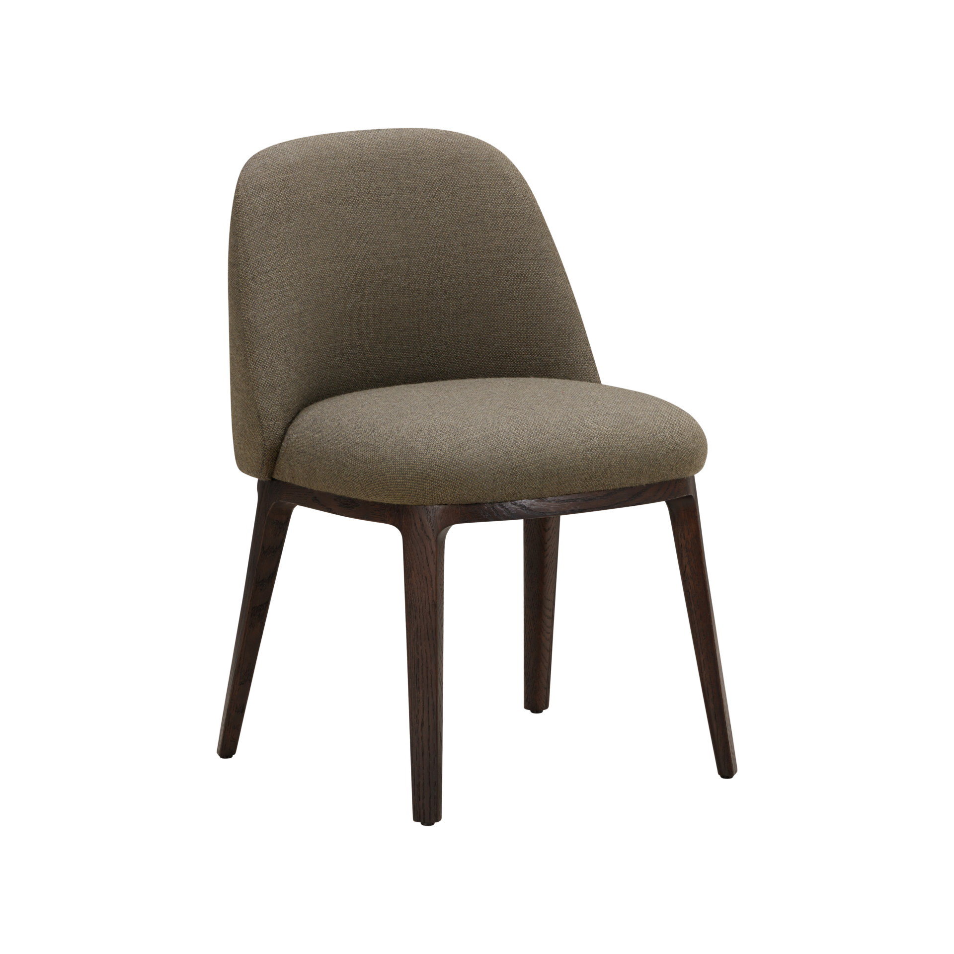 Event Dining Chair V1 Range 4 Fabric Bosa Col. 12 / Dark Brown Oak