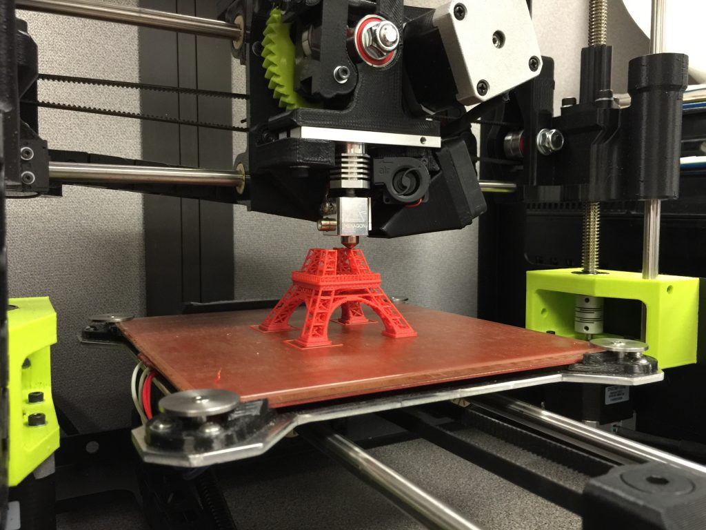 3d printer in action