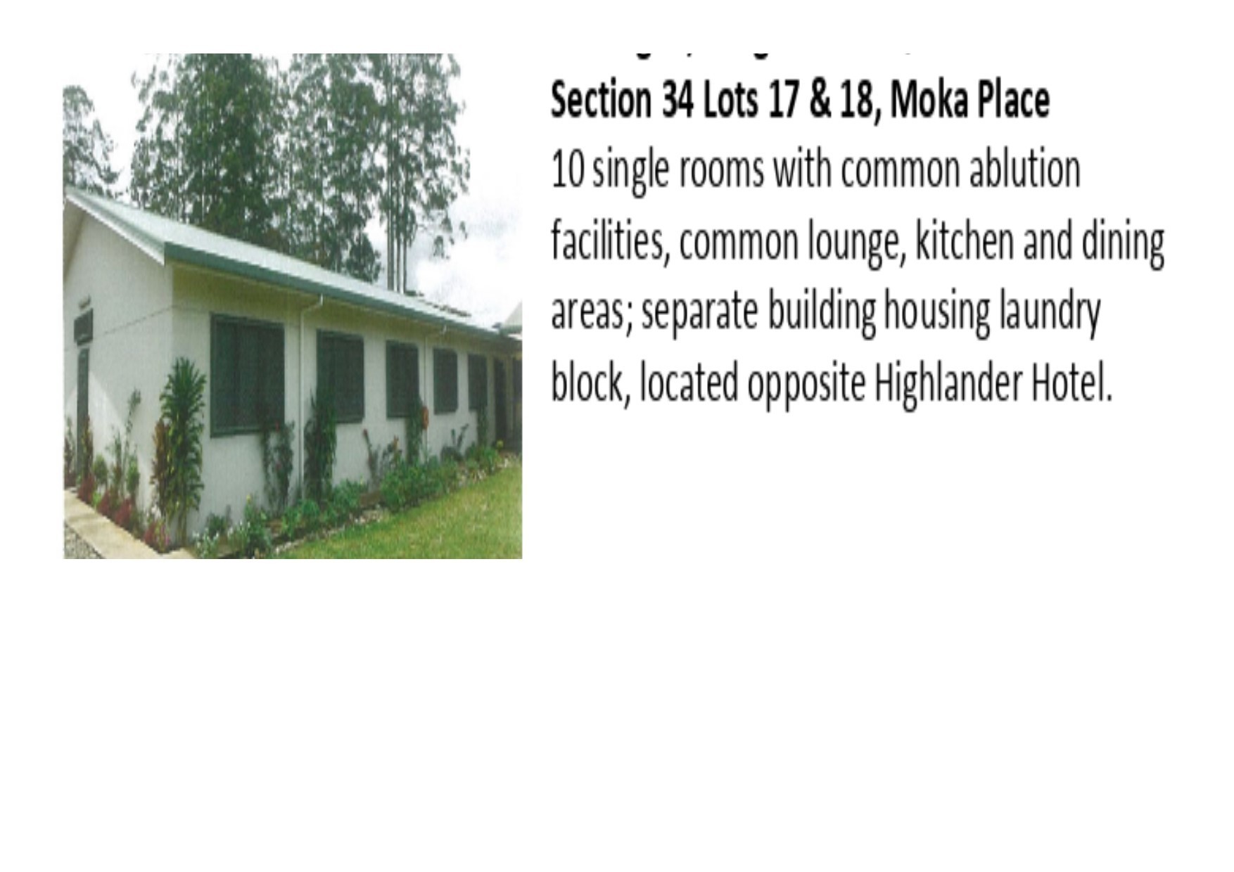 Apartments for Sale insait Mt Hagen Western Highlands Province ID 315738