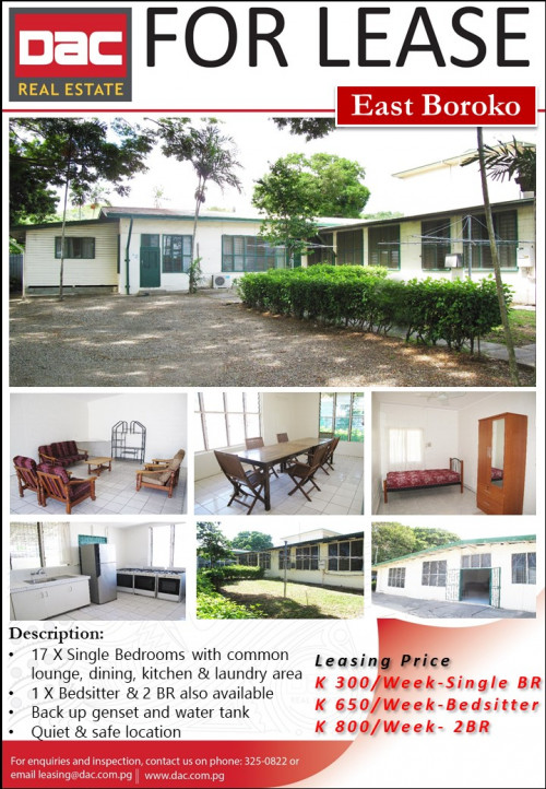 Bedsit for Rent in Port Moresby National Capital ID 311642