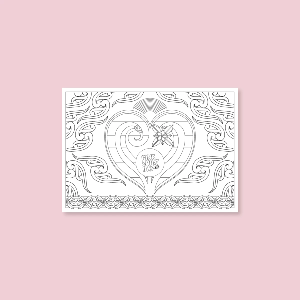 Mindful colouring template