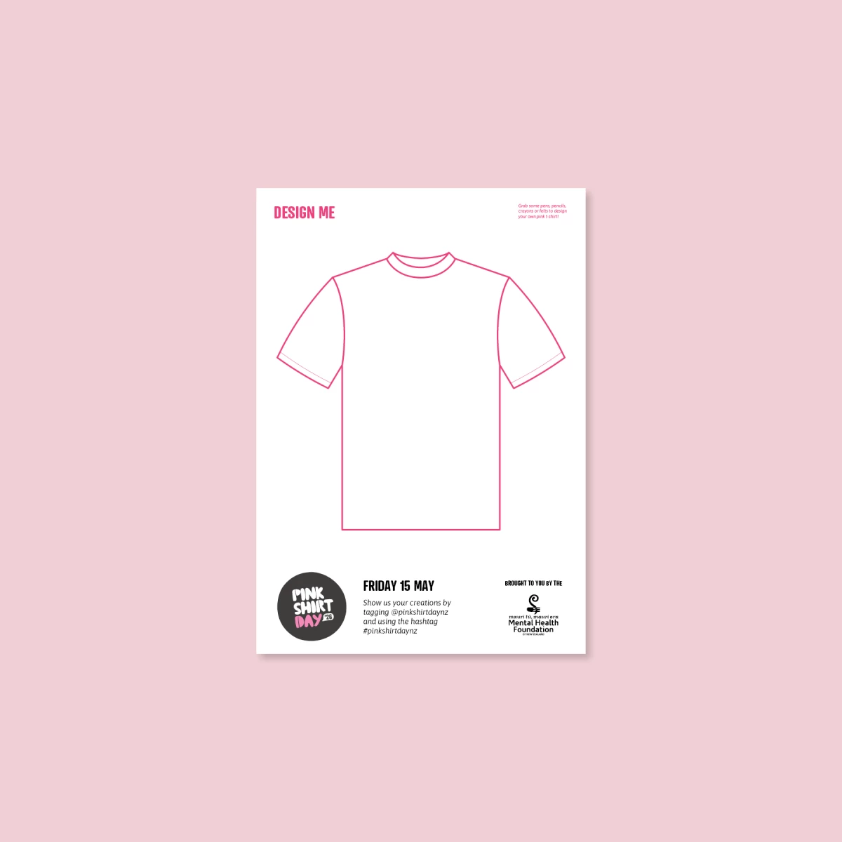 T-shirt outline poster