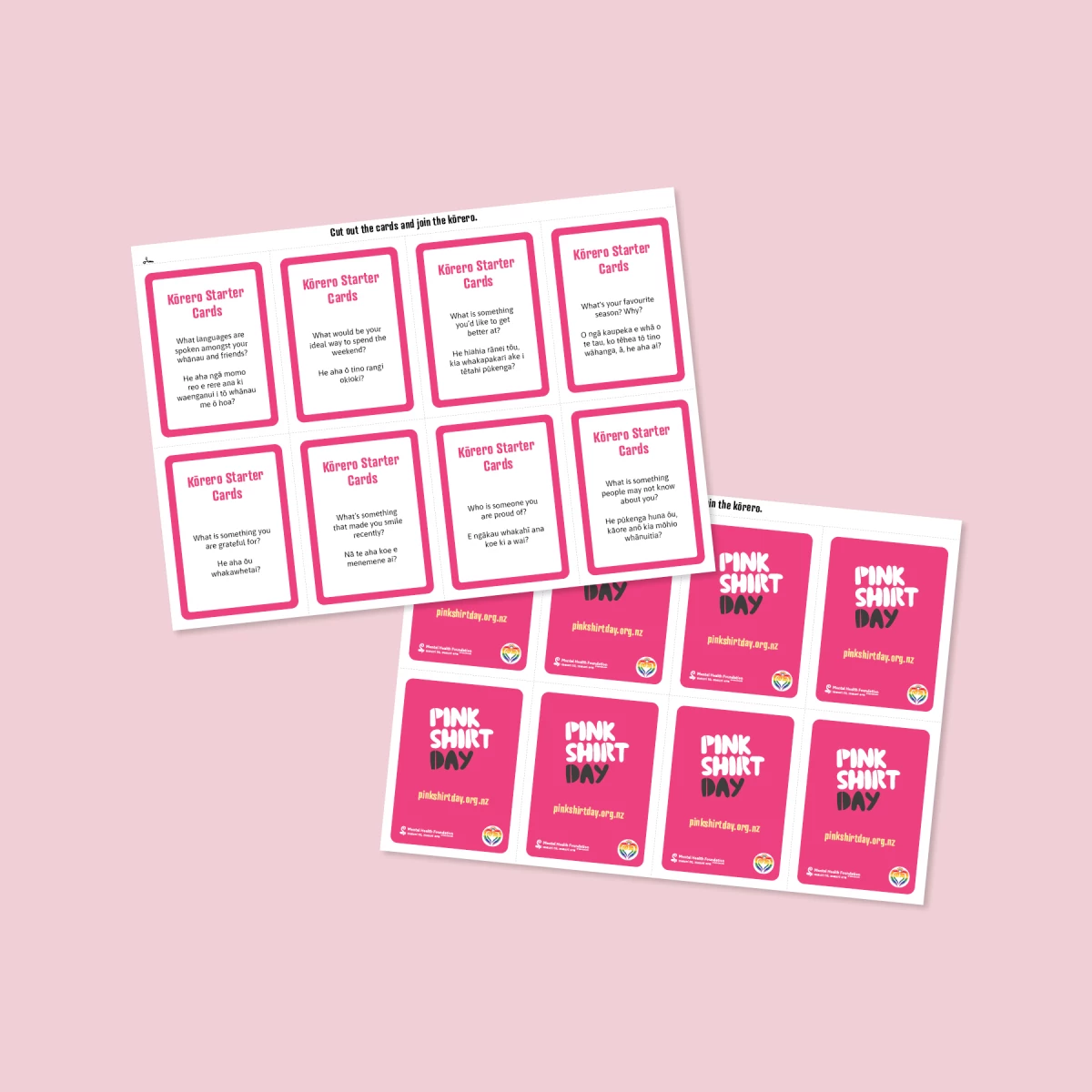 Kōrero starter cards